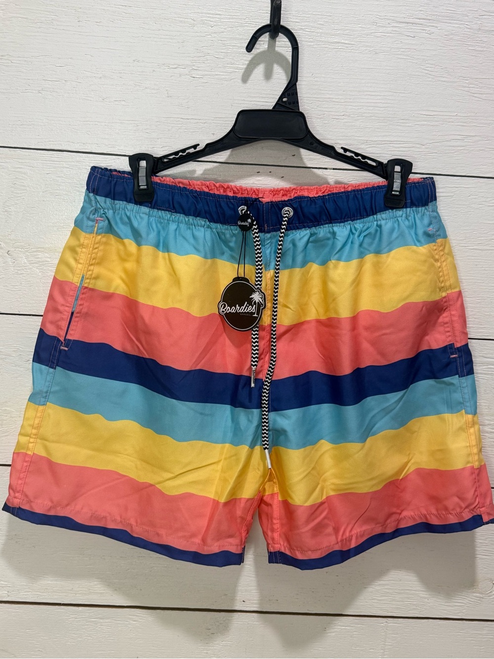 Boardies multicoloured swim shorts Size M New with Tags.